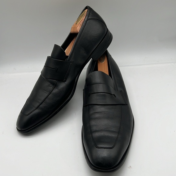 Ermenegildo Zegna authentic black  leather penny loafers 12 EU  13 US main image 8